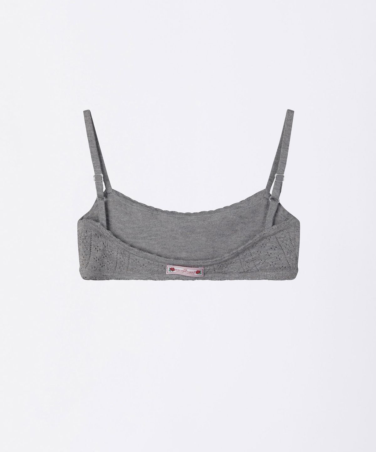 스컬프터(SCULPTOR) Eyelet Knit Bustier Melange Gray