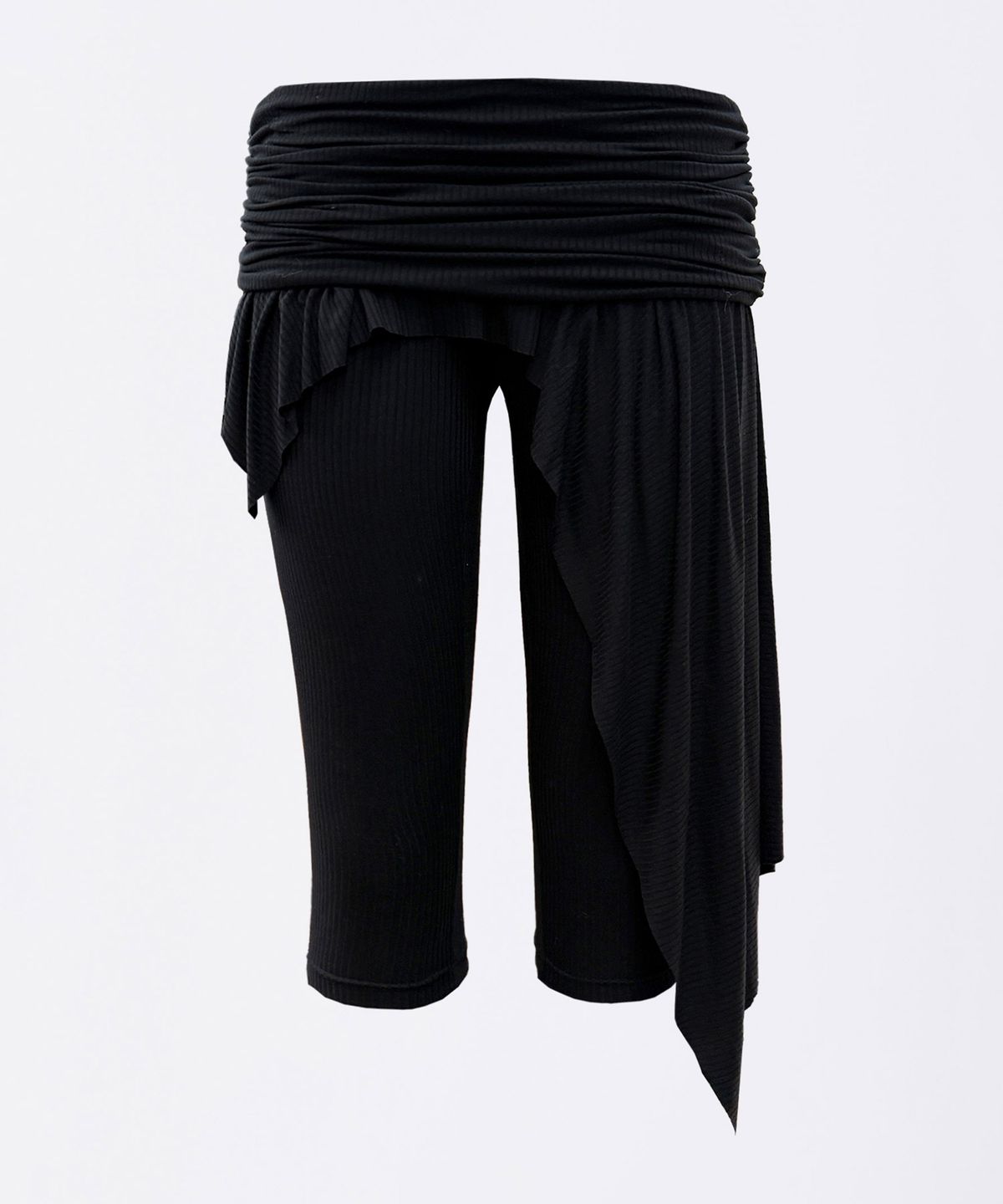 스컬프터(SCULPTOR) Asymmetric Skirt Leggings Black
