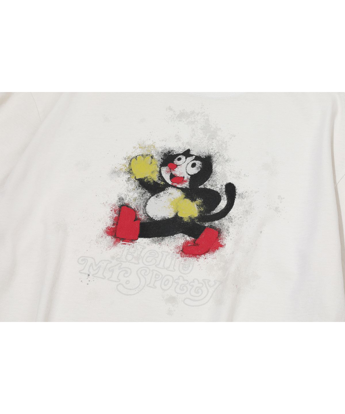 꼼파뇨(CPGN STUDIO) HELLO SPOTTY 피그먼트 반팔티 크림