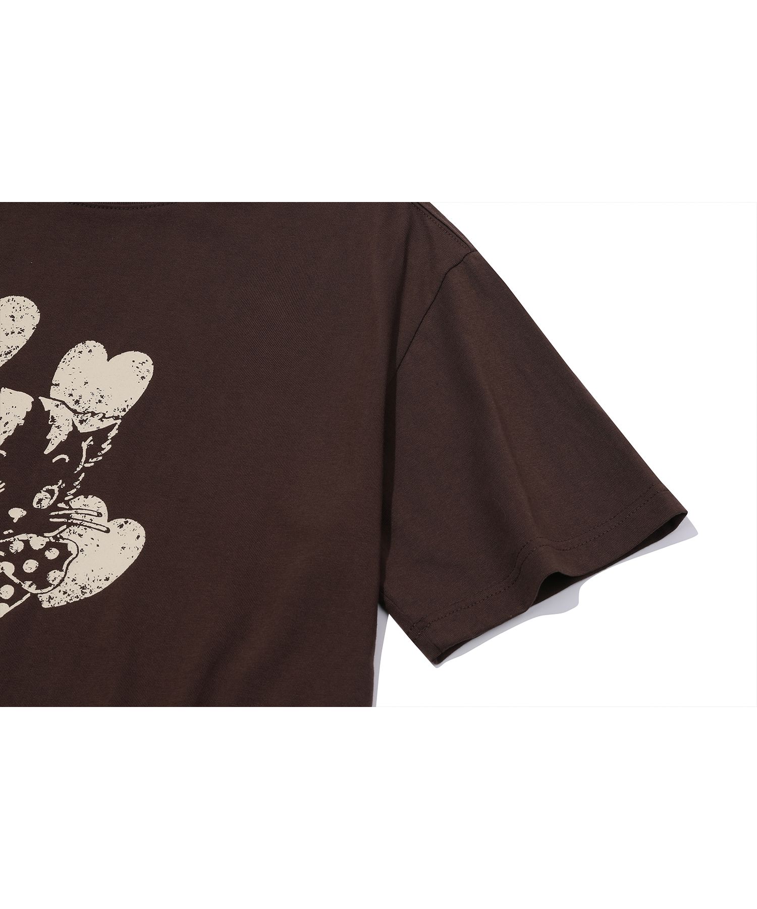 【CPGN STUDIO】LUNA Artwork Short Sleeve MUSINSA | CPGN STUDIO Heart Luna Short Sleeve T-shirt Brown