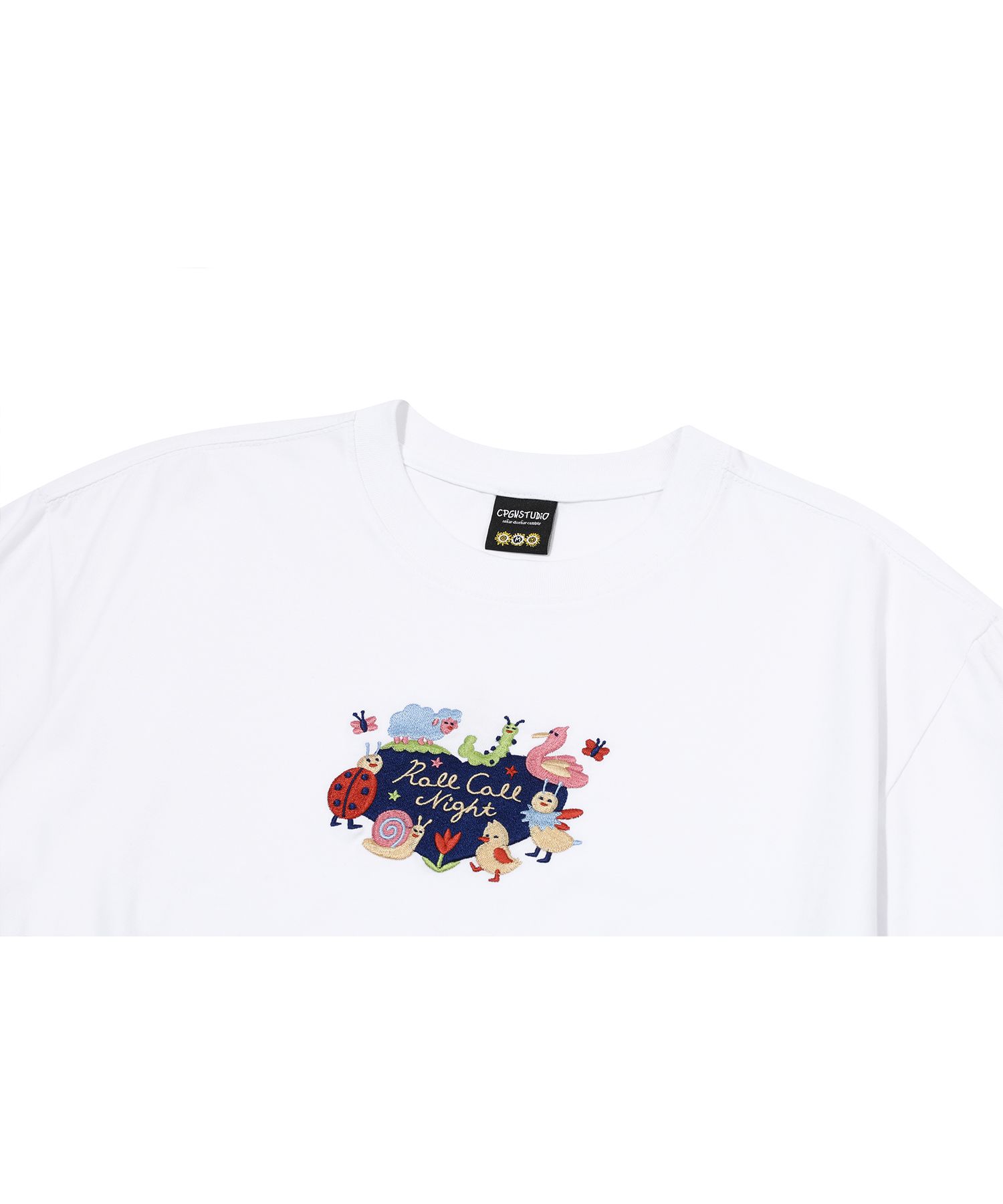 【CPGN STUDIO】25SS★ Roll Call Night Embroidered S/S T MUSINSA | CPGN STUDIO Roll Call Night Embroidered Short