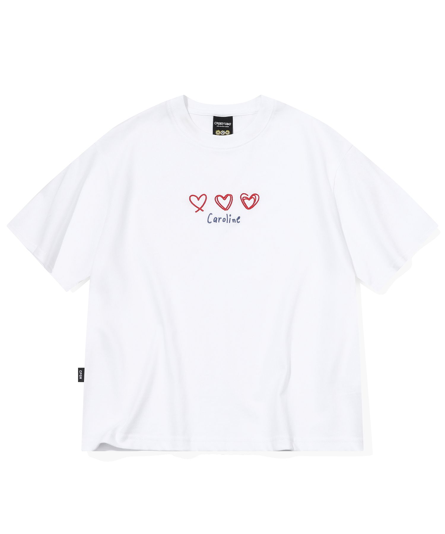 CPGN STUDIO☆Caroline Chain Embroidery Crop 半袖 Tシャツ MUSINSA公式 | CPGN STUDIO Caroline Chain Embroidered Crop