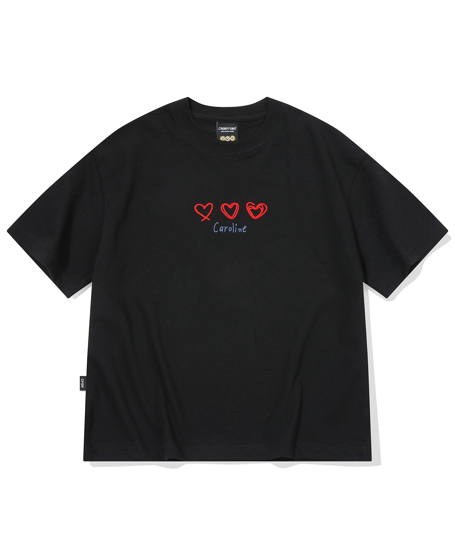 【CPGN STUDIO】25SS★ Caroline Chain Embroidered Crop S/S T CPGN] 25SS Caroline Chain Embroidered Crop T-Shirt (2 Color