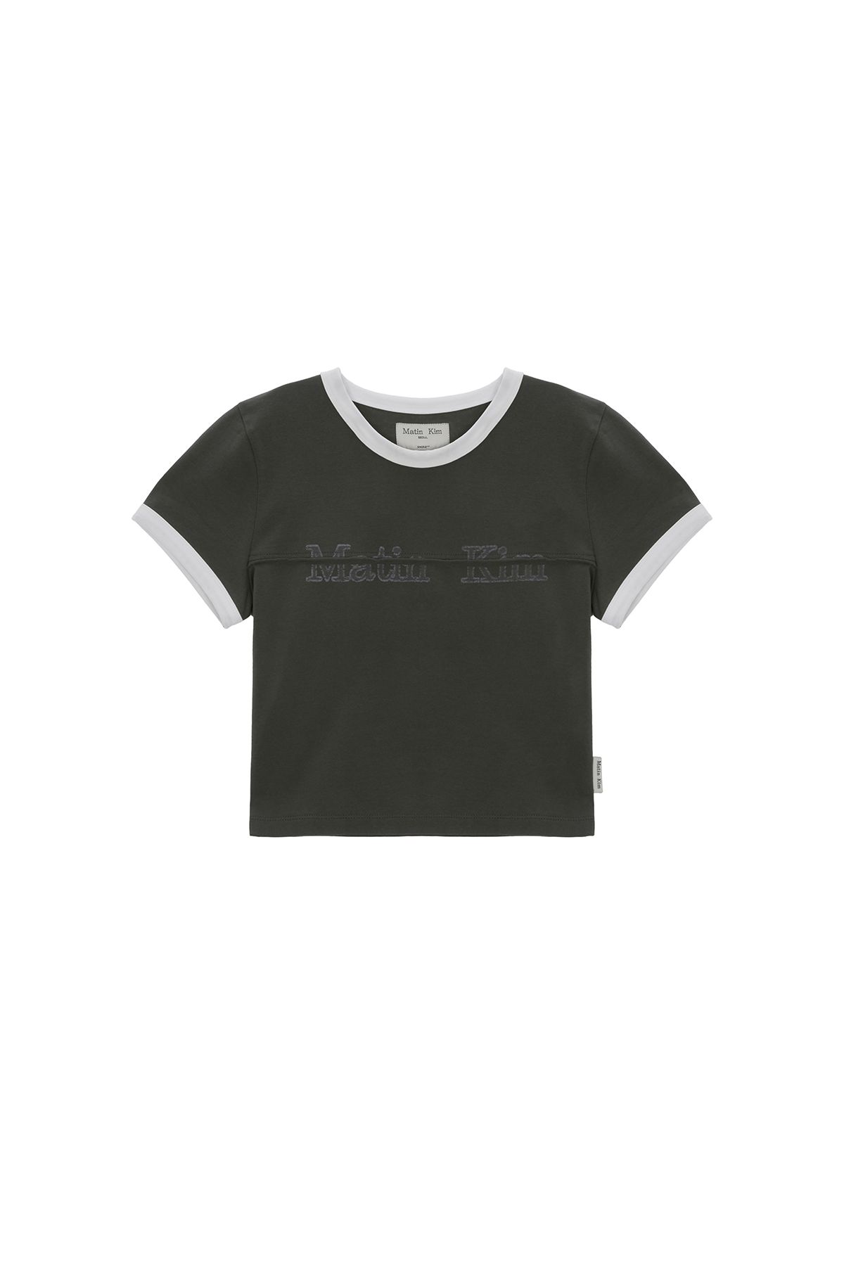 ★決算特価商品★ LOGO KIM MATIN | MUSINSA公式 CUTTED CHARCOAL IN TOP CROP RINGER トップス