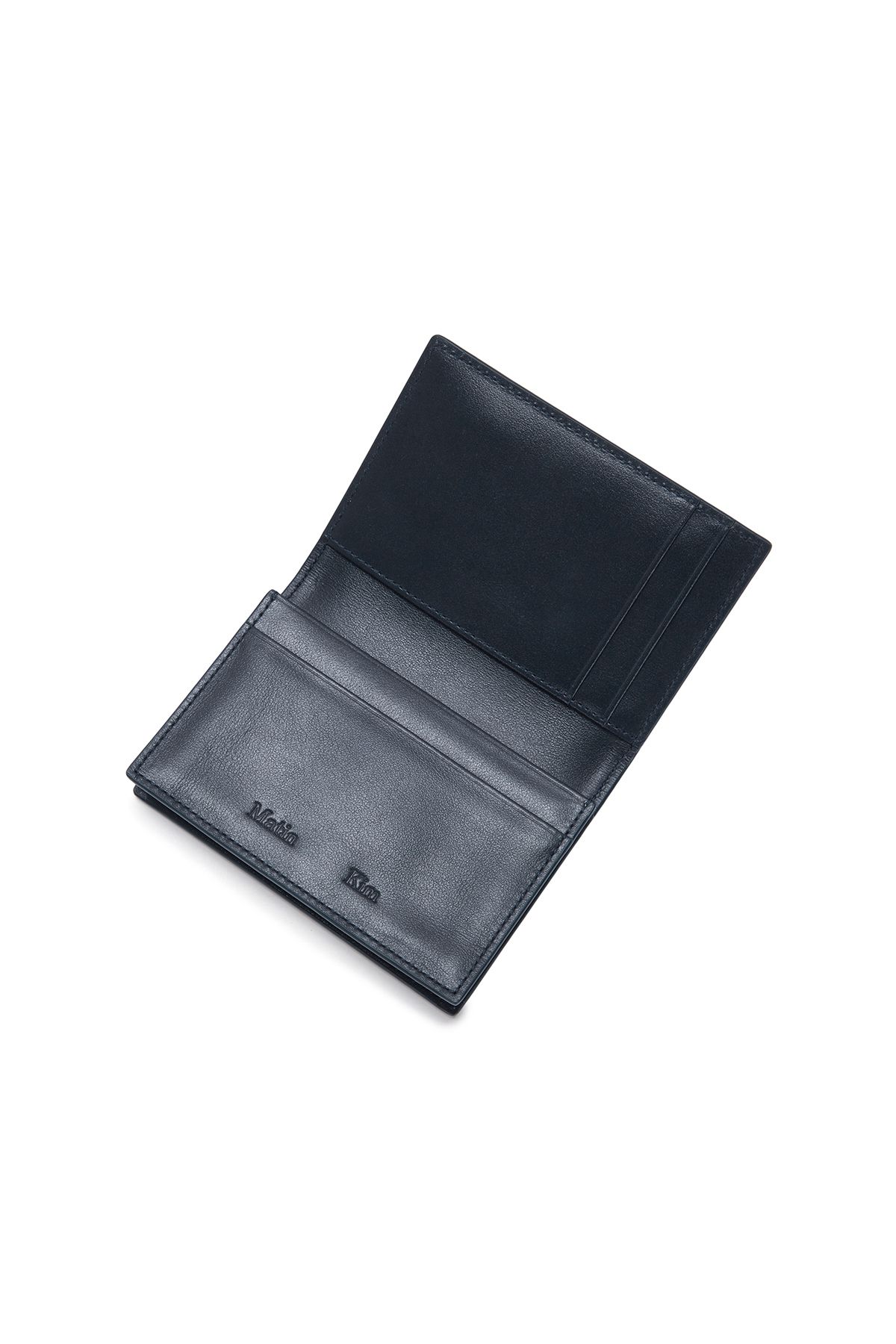 【Matin Kim】SLIM L BUSINESS WALLET MUSINSA | MATIN KIM SLIM METAL BUSINESS WALLET IN NAVY