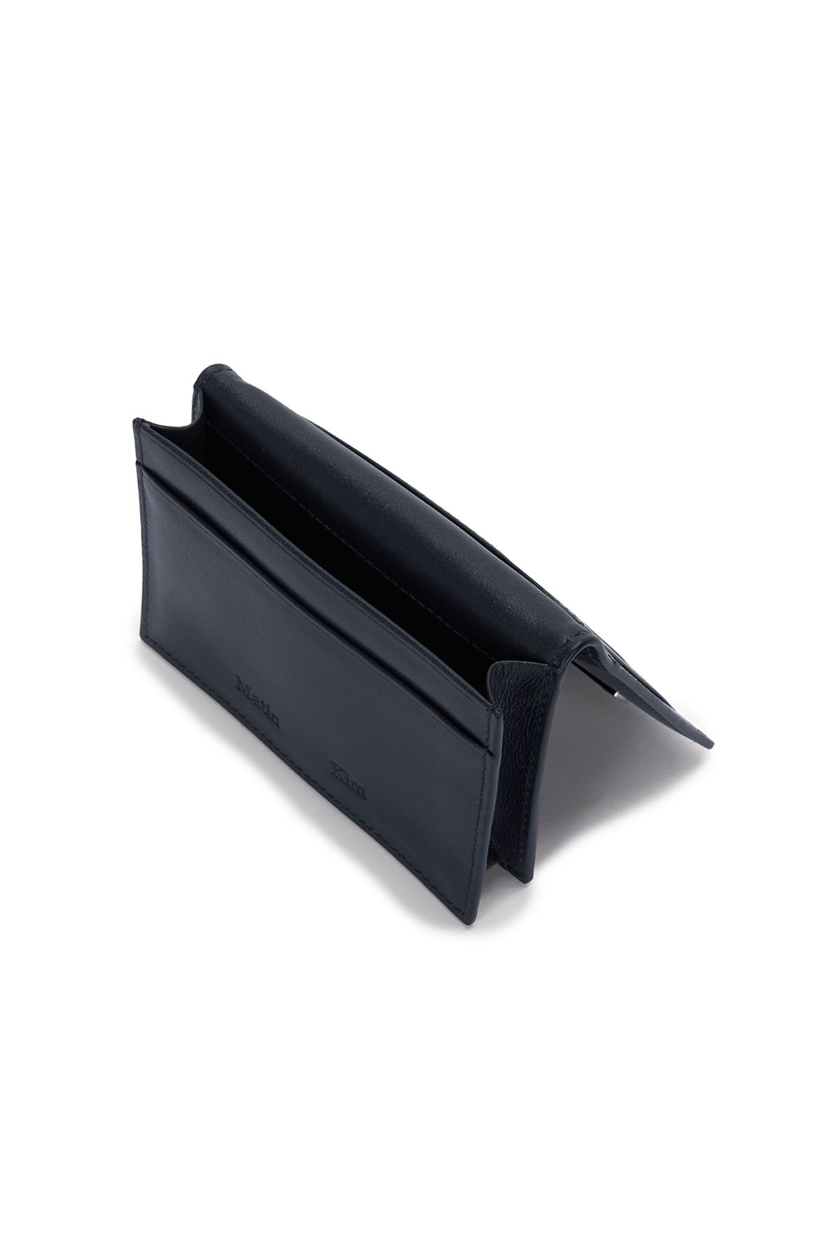 【Matin Kim】SLIM L BUSINESS WALLET MUSINSA | MATIN KIM SLIM METAL BUSINESS WALLET IN NAVY