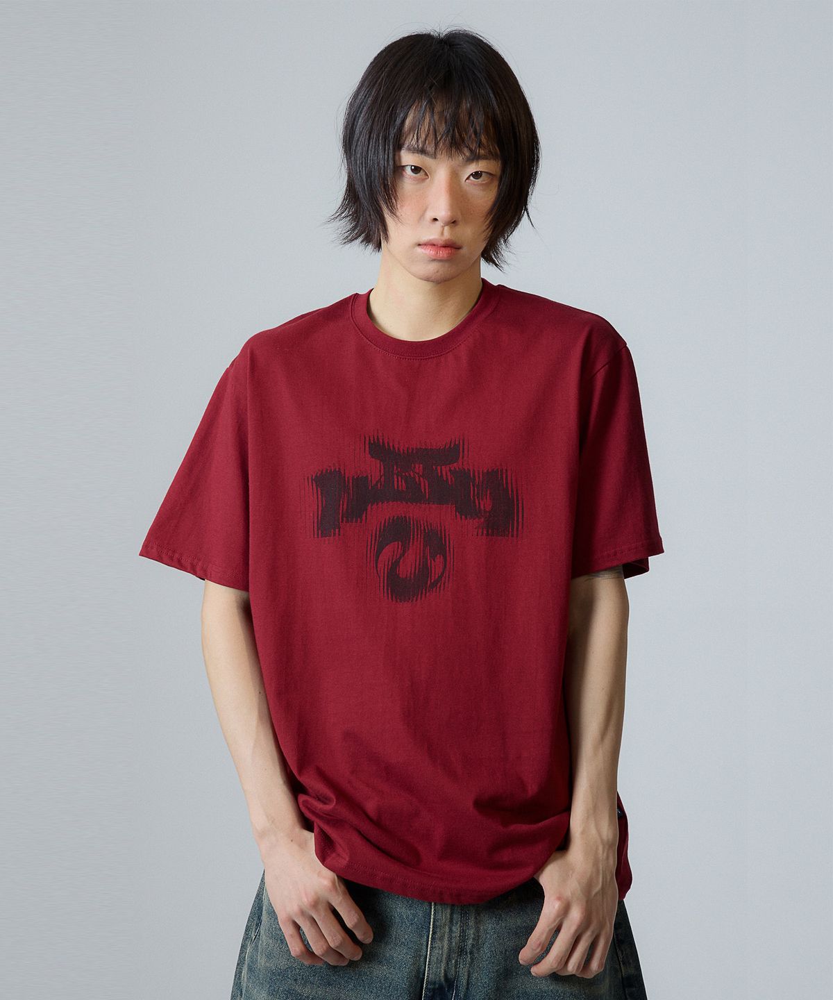 낫띵이즈베럴댄미(NOTHINGISBETTERTHANME) NBTM SYMBOL TEE_burgundy