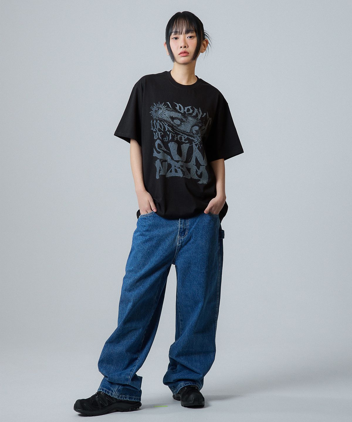 낫띵이즈베럴댄미(NOTHINGISBETTERTHANME) SUN ARTWORK TEE_black