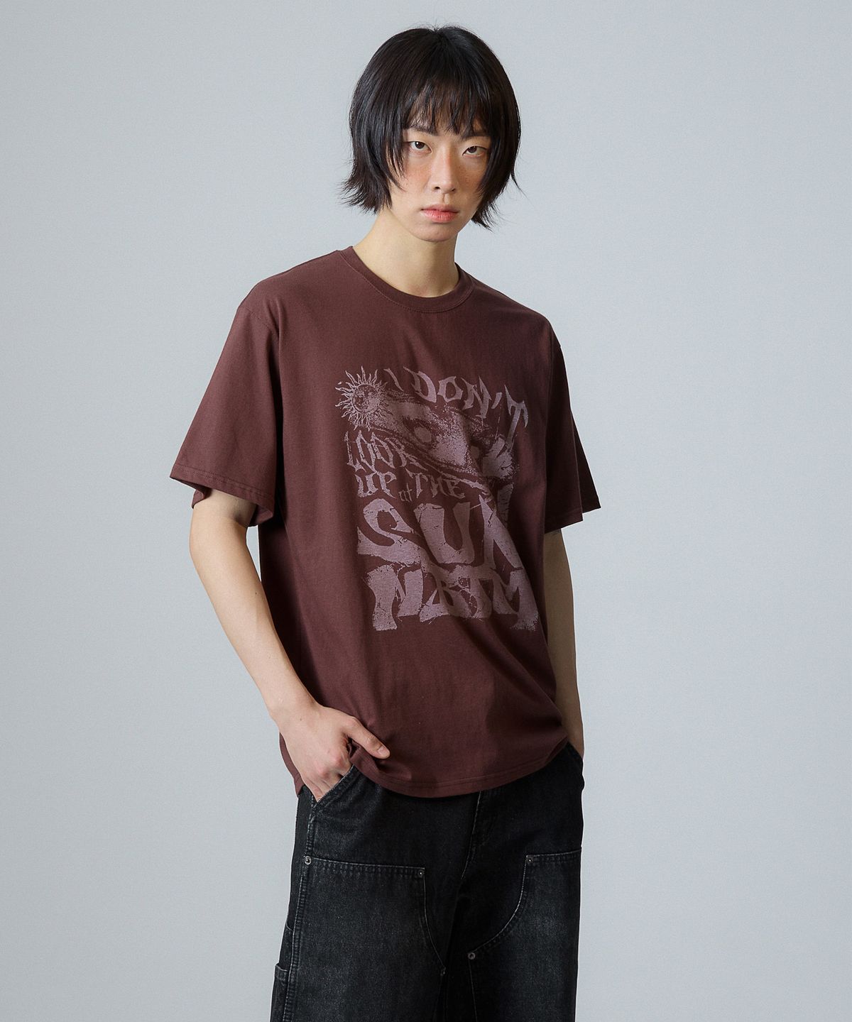낫띵이즈베럴댄미(NOTHINGISBETTERTHANME) SUN ARTWORK TEE_brown