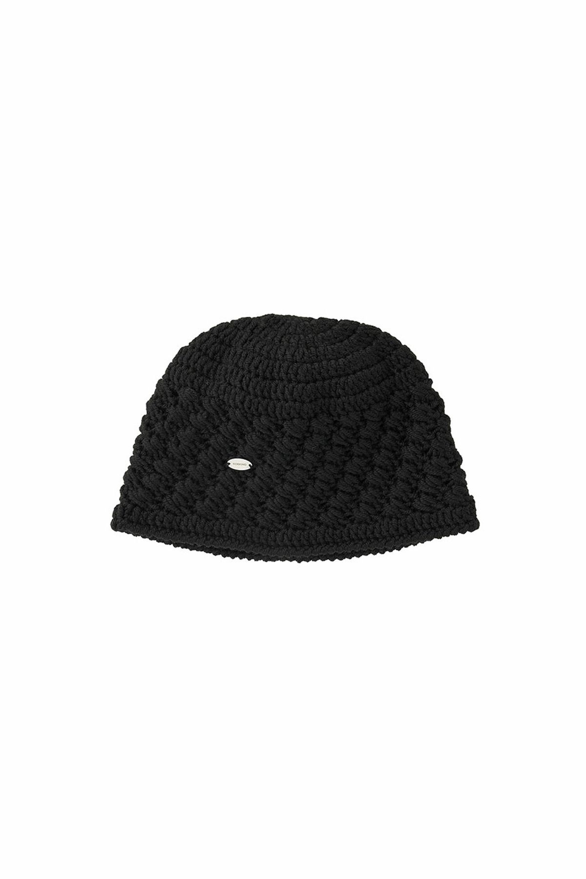 콥키노(KOBKINO) HANDMADE CROCHET BEANIE (IVORY,BLACK)