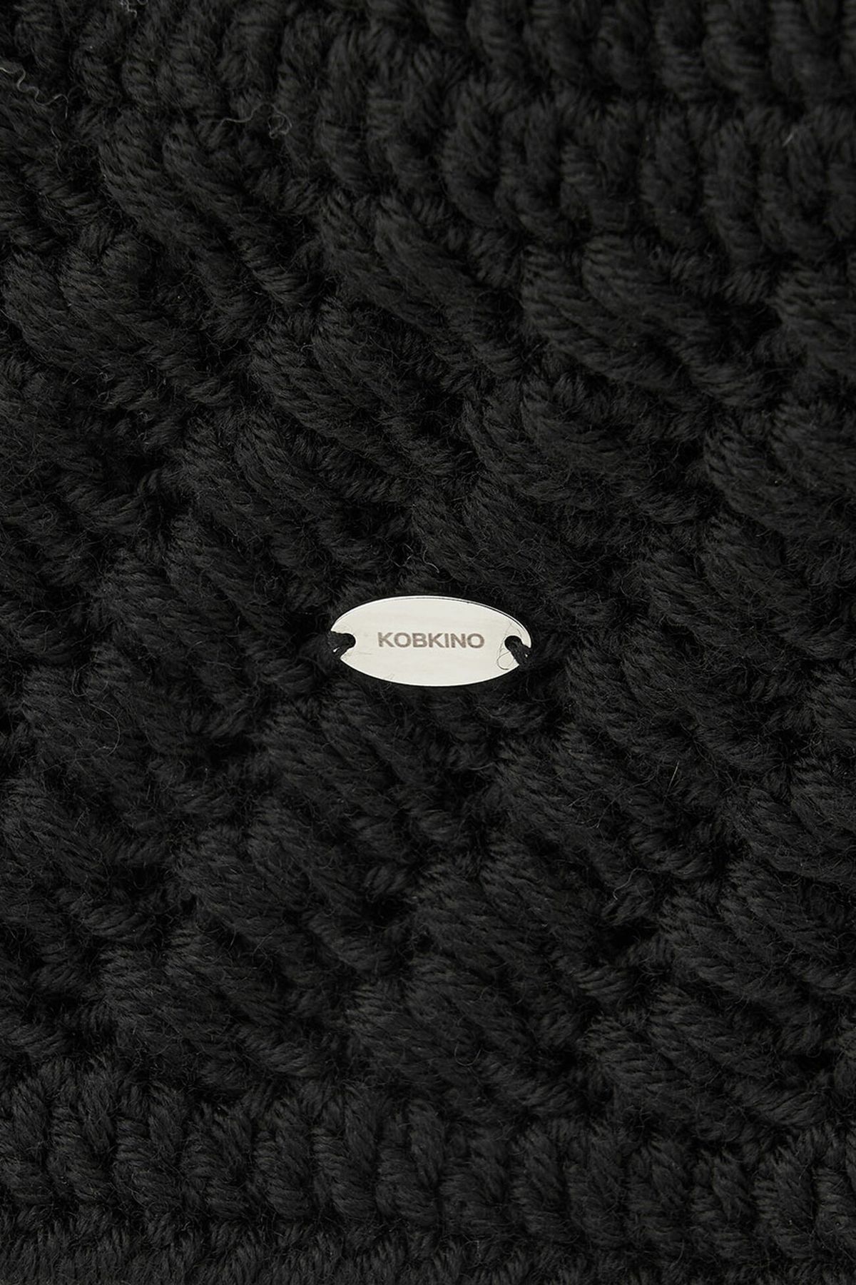 콥키노(KOBKINO) HANDMADE CROCHET BEANIE (IVORY,BLACK)