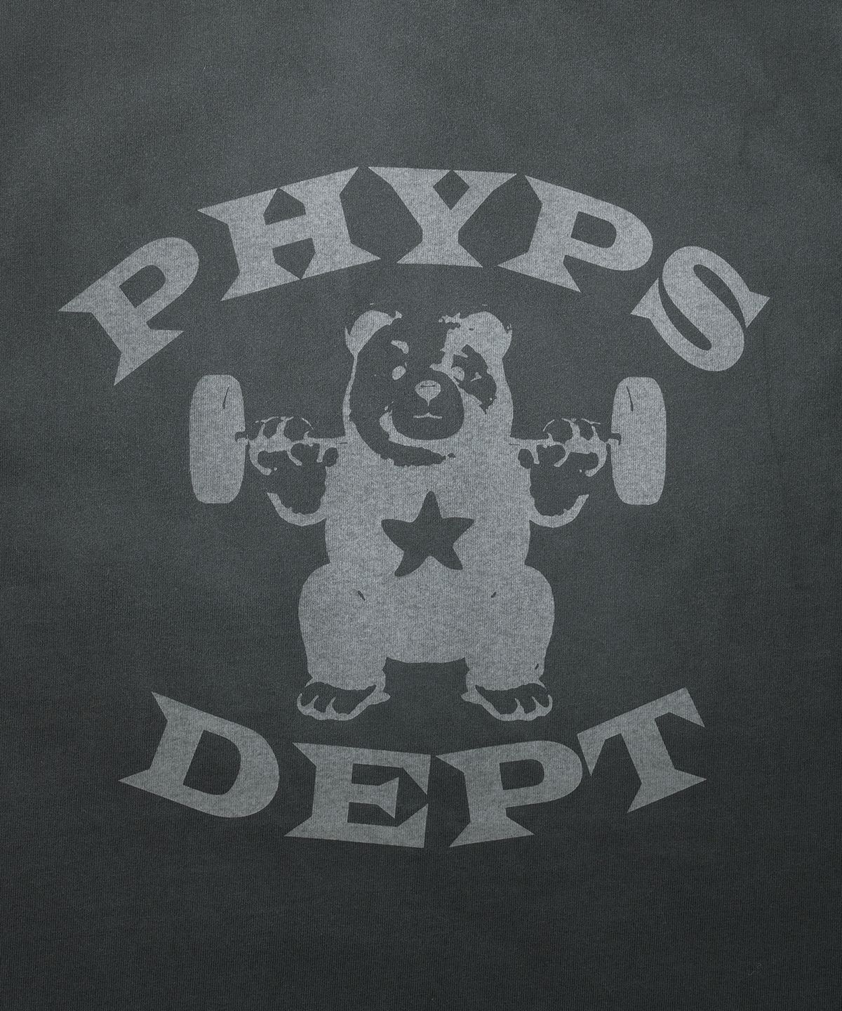 피지컬 디파트먼트(PHYSICAL DEPARTMENT) 웨이트 베어 슬리브리스_차콜