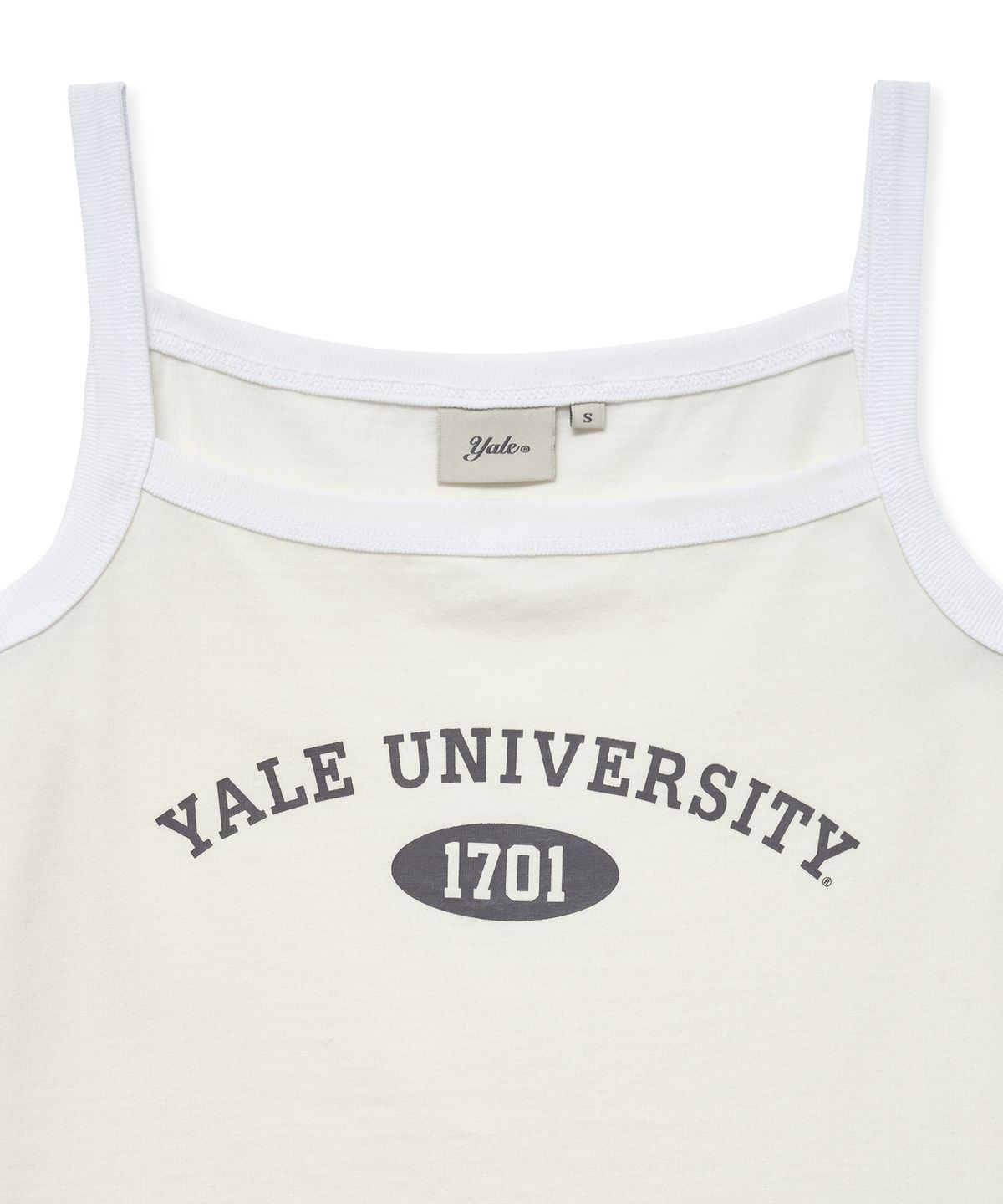 예일(YALE) 우먼즈 1701 로고 스포츠 탱크탑_아이보리