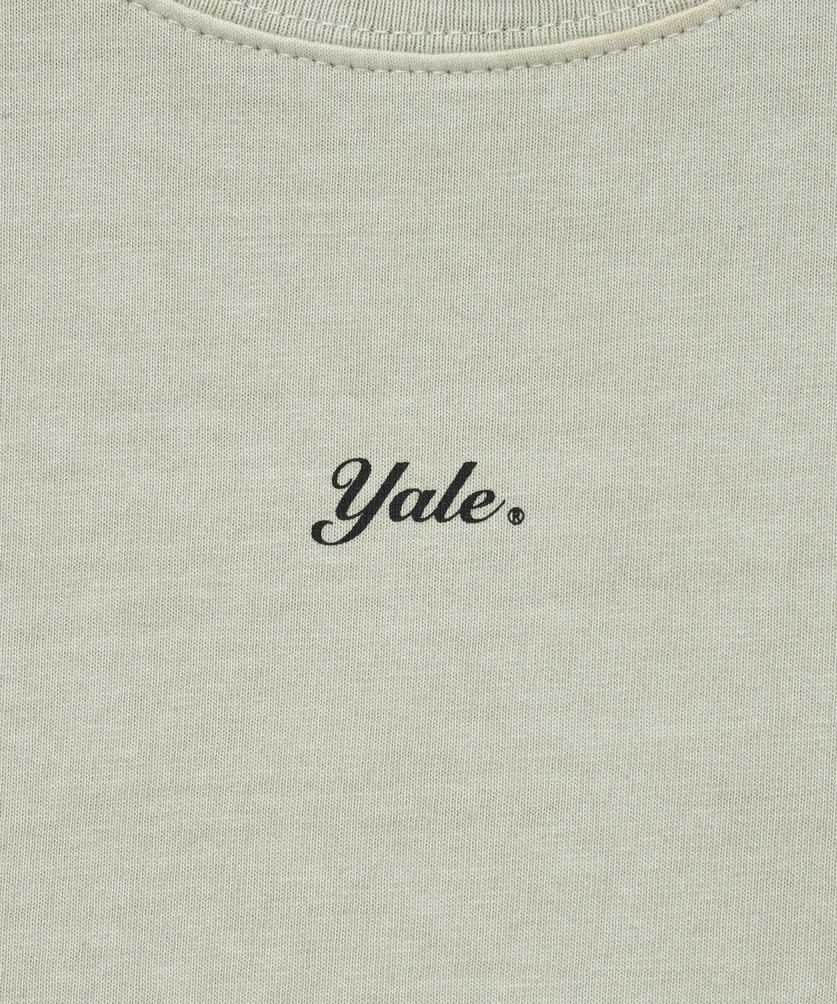 예일(YALE) 우먼즈 피그먼트 크롭 슬리브리스_아이보리