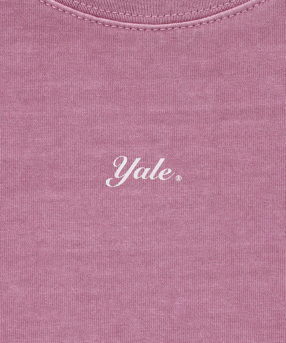 예일(YALE) 우먼즈 피그먼트 크롭 슬리브리스_핑크