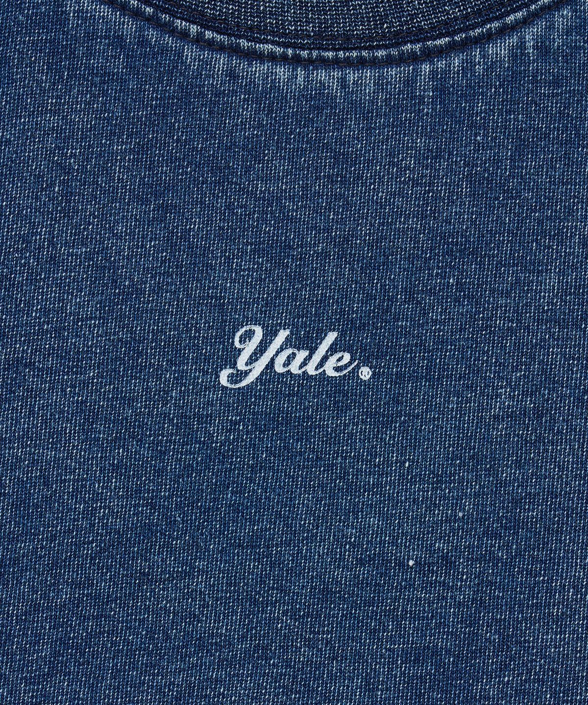 예일(YALE) 우먼즈 피그먼트 크롭 슬리브리스_네이비
