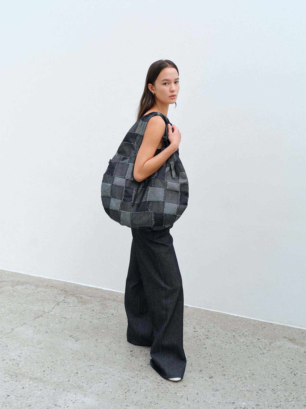 콥키노(KOBKINO) PATCHWORK DENIM BAG