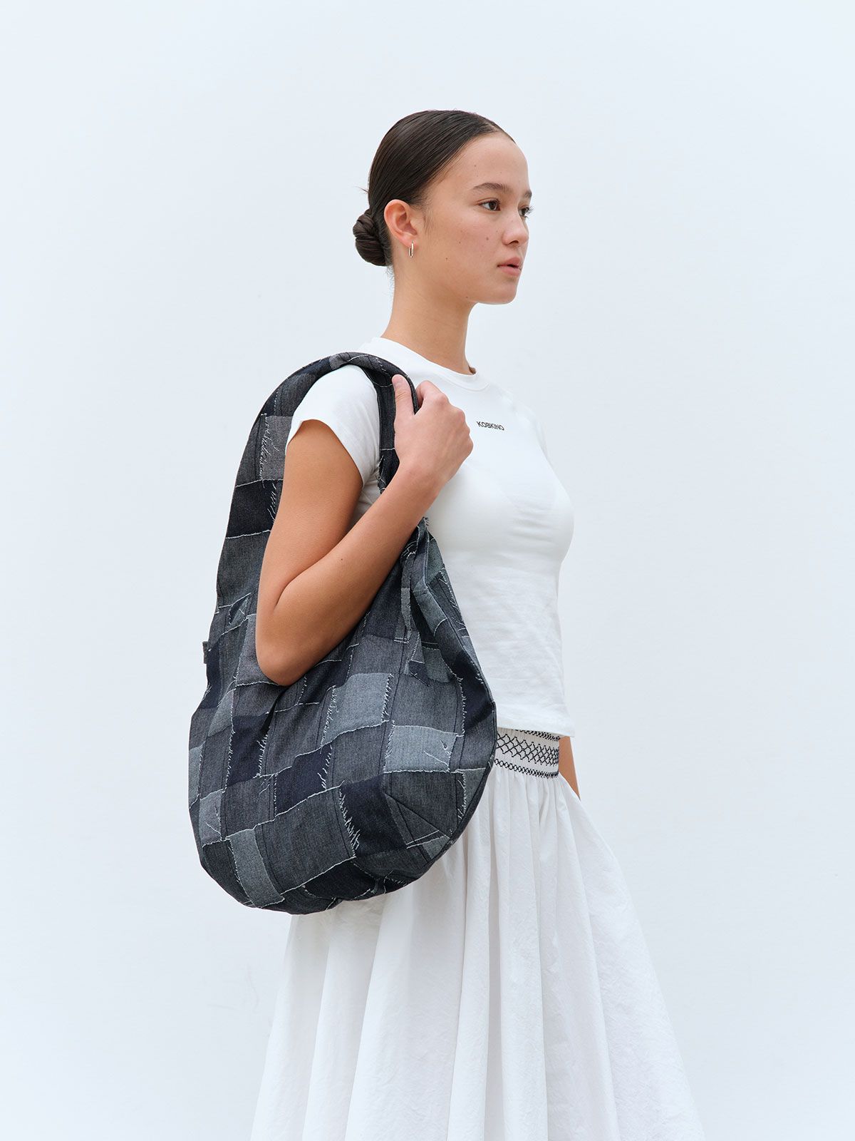 콥키노(KOBKINO) PATCHWORK DENIM BAG