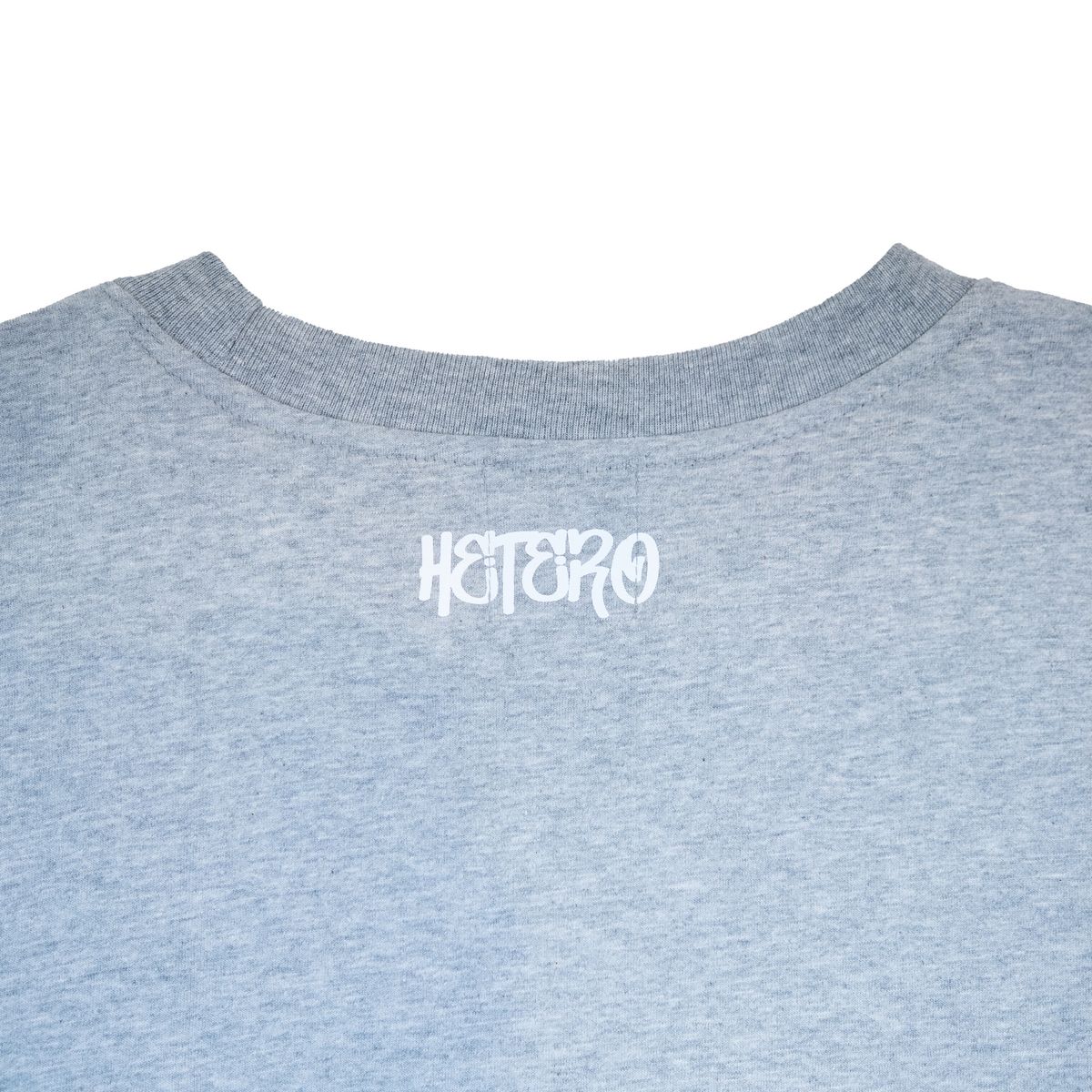 헤테로(HETERO) Serpent Logo Oversized T-shirt (Melange Gray)