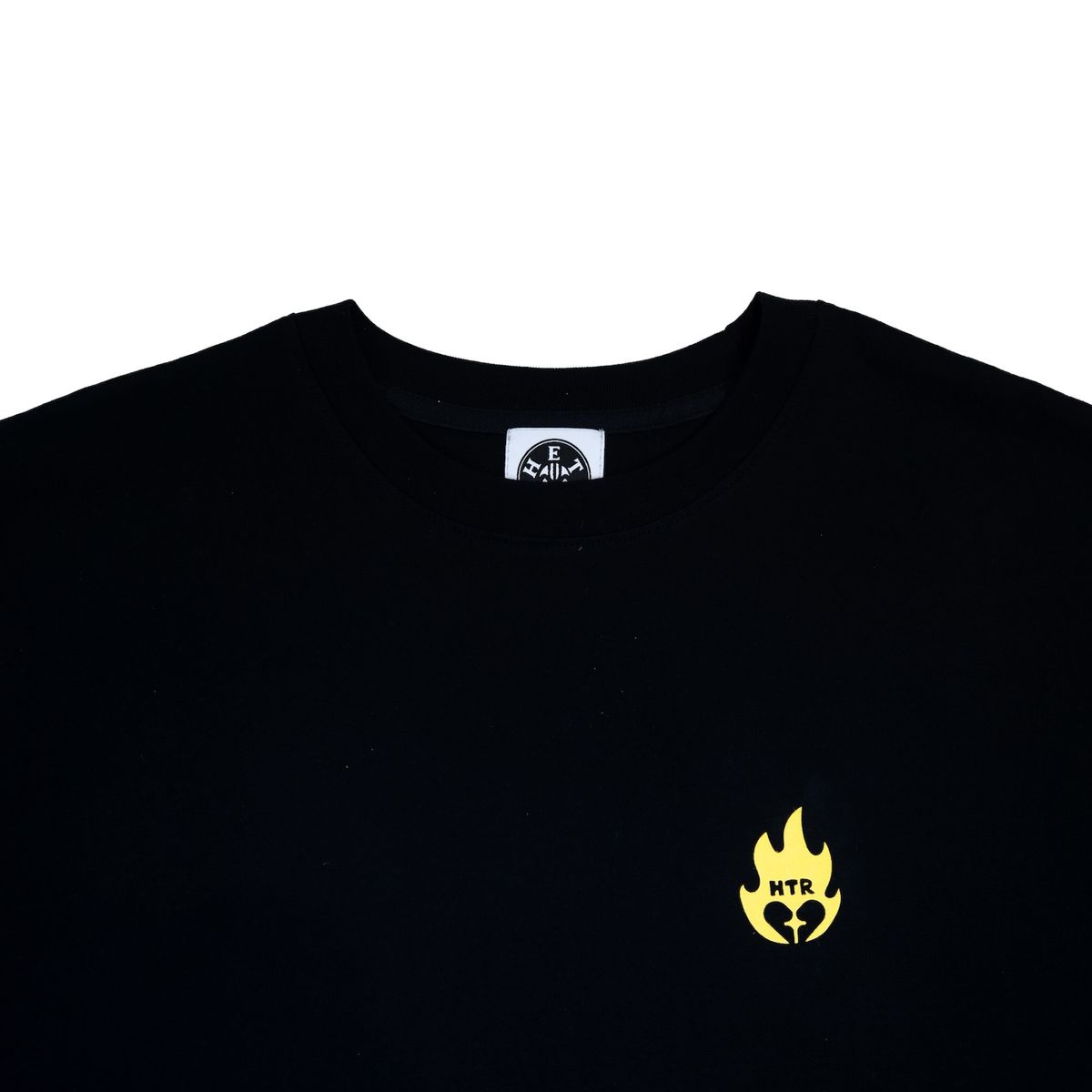 헤테로(HETERO) HTR Flame Oversized T-shirt (Black)