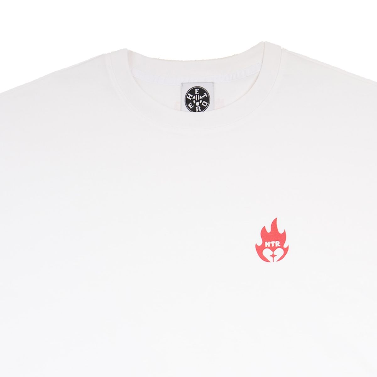 헤테로(HETERO) HTR Flame Oversized T-shirt (White)