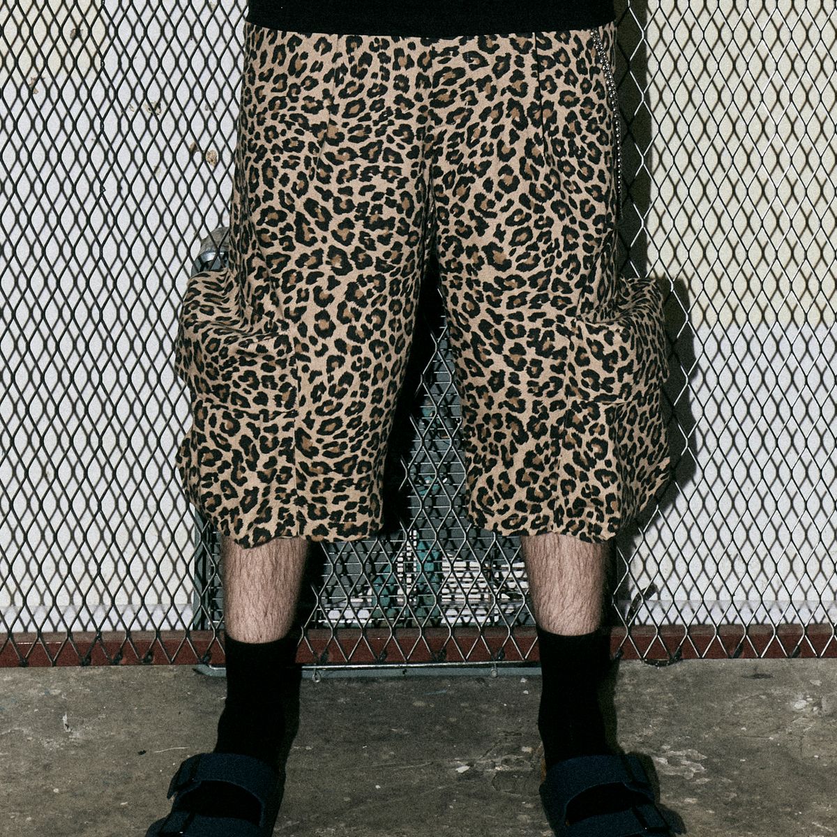 헤테로(HETERO) Extended Bermuda Pants (Leopard)