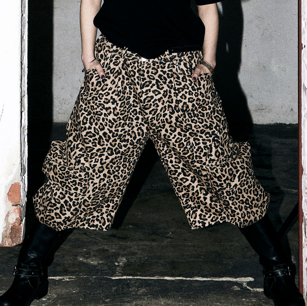 헤테로(HETERO) Extended Bermuda Pants (Leopard)