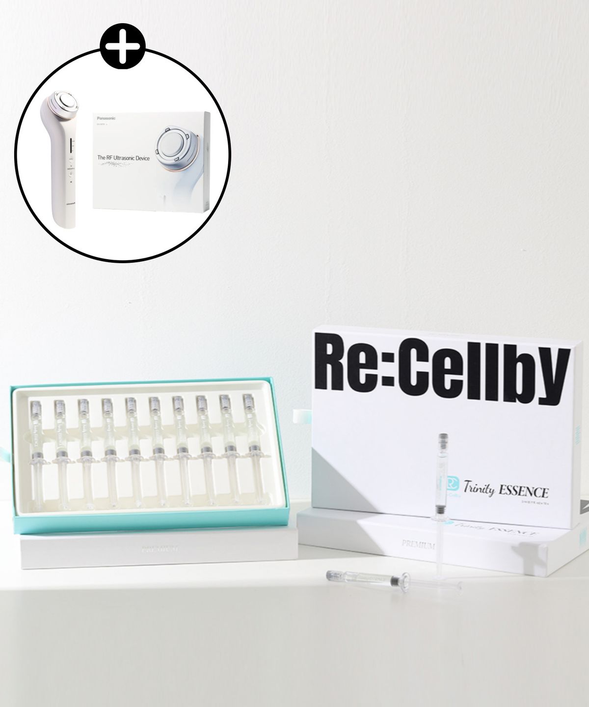 리셀바이(RECELLBY) 트리니티 민트 트리플 진정 에센스+파나소닉 초음파 디바이스 뷰티풀 케어
