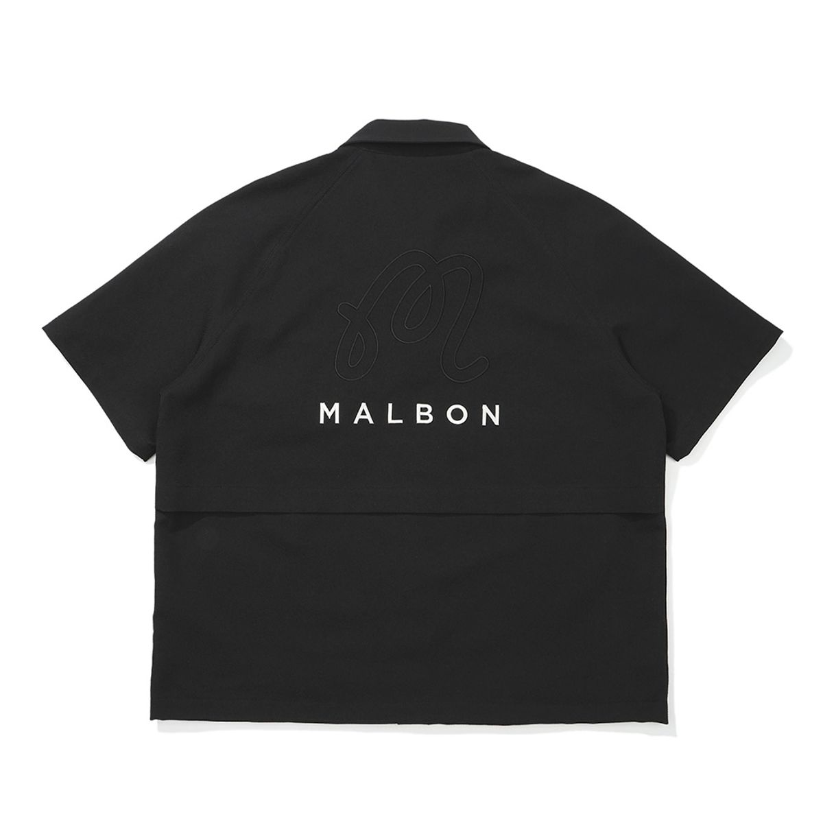말본 골프(MALBON GOLF) M 트윌 벤틸 셔켓 BLACK (MAN)