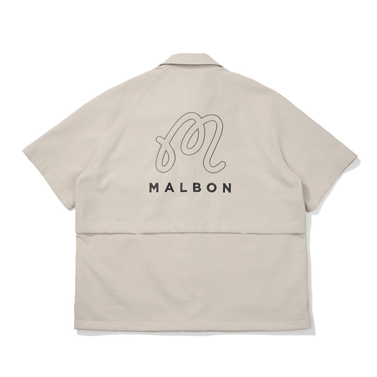 말본 골프(MALBON GOLF) M 트윌 벤틸 셔켓 BEIGE (MAN)