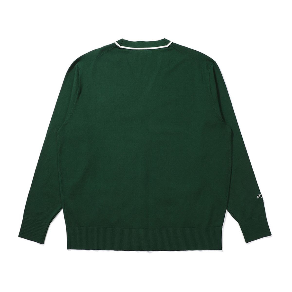 말본 골프(MALBON GOLF) 베이직 V넥 가디건 GREEN (MAN)