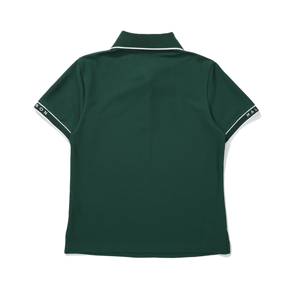 말본 골프(MALBON GOLF) 배색 포인트 베이직 카라 티셔츠 GREEN (WOMAN)