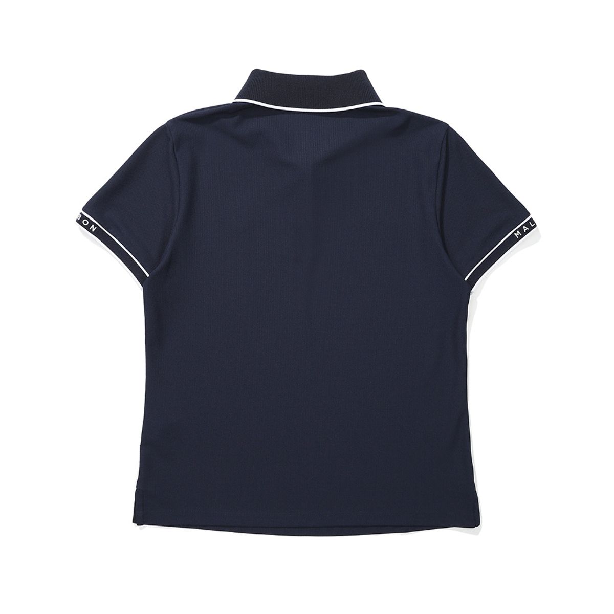 말본 골프(MALBON GOLF) 배색 포인트 베이직 카라 티셔츠 NAVY (WOMAN)