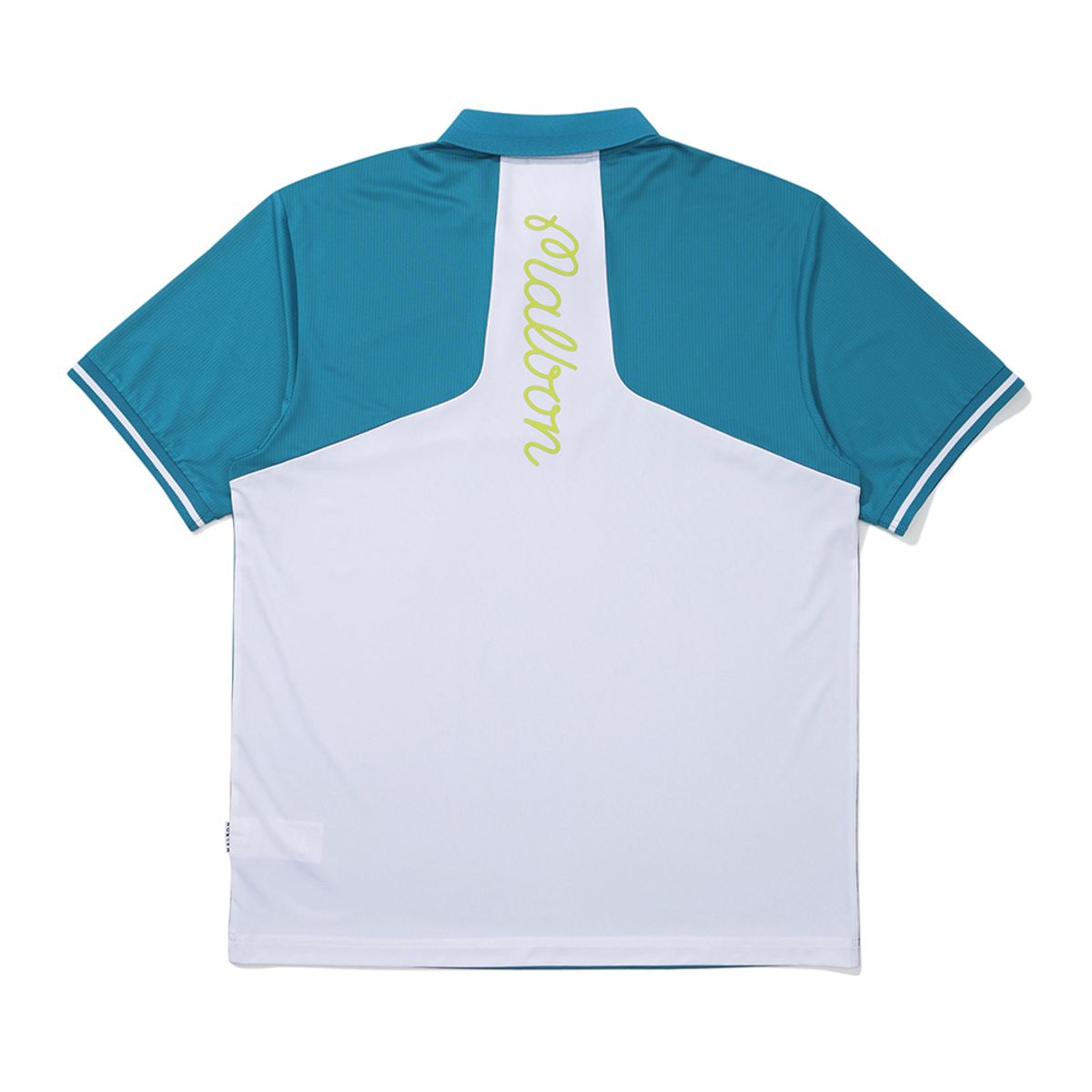 말본 골프(MALBON GOLF) 메쉬 믹스 퍼포먼스 폴로 티셔츠 PEACOCK GREEN (MAN)