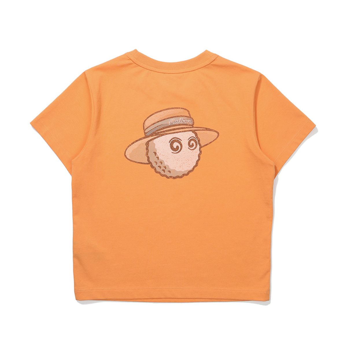 말본 골프(MALBON GOLF) 뉴버킷 크롭 라운드 티셔츠 ORANGE (WOMAN)