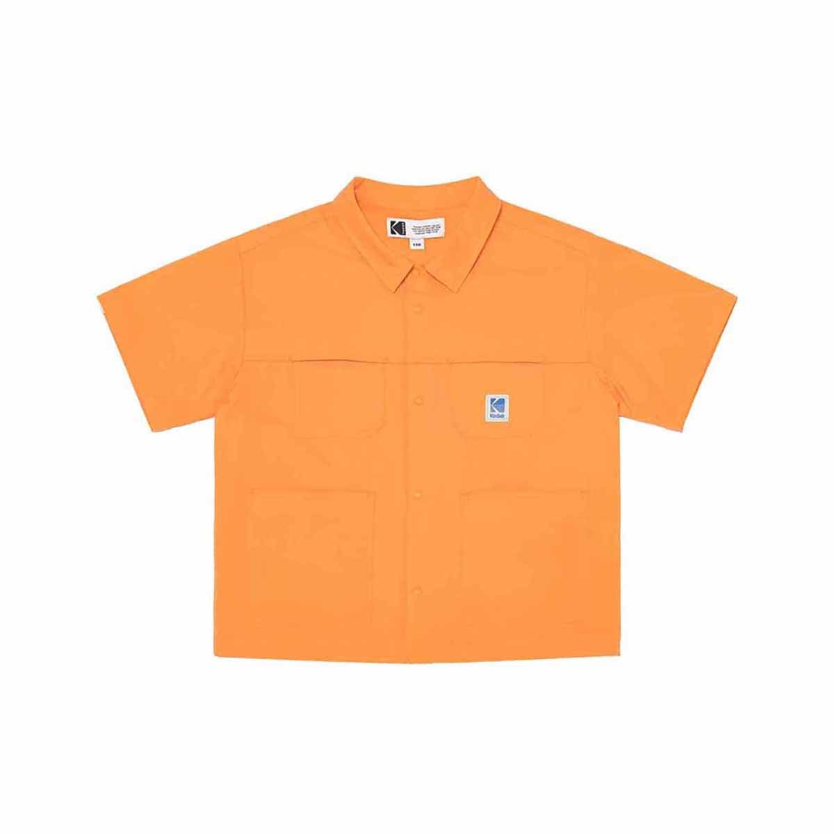 코닥 키즈(KODAK KIDS) 브리즈 카라 반팔 셔켓 키즈 ORANGE