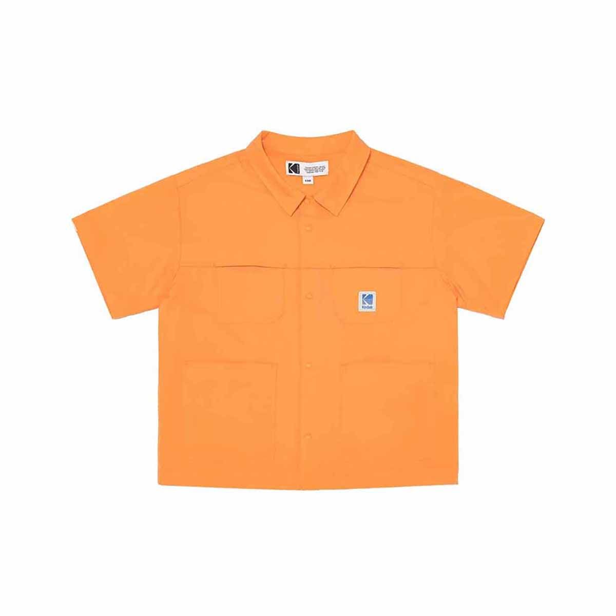 코닥 키즈(KODAK KIDS) 브리즈 카라 반팔 셔켓 키즈 ORANGE