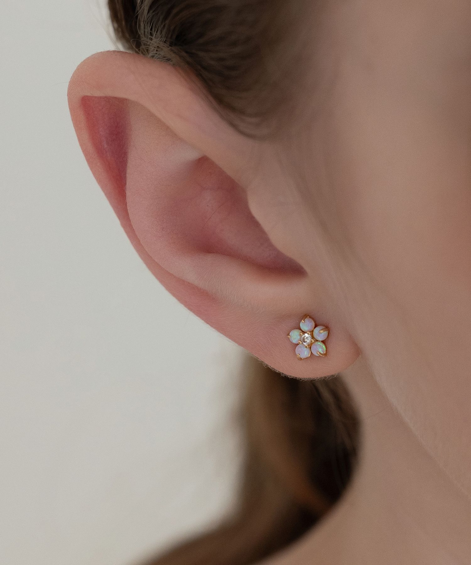 MUSINSA | TATIANA (Silver 925) Opal Floret Earrings EC3195