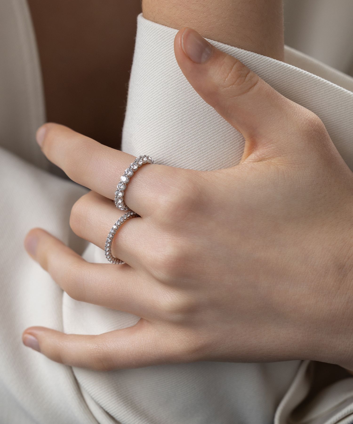 MUSINSA | TATIANA (Silver 925) 3mm Eternity Ring CR1882