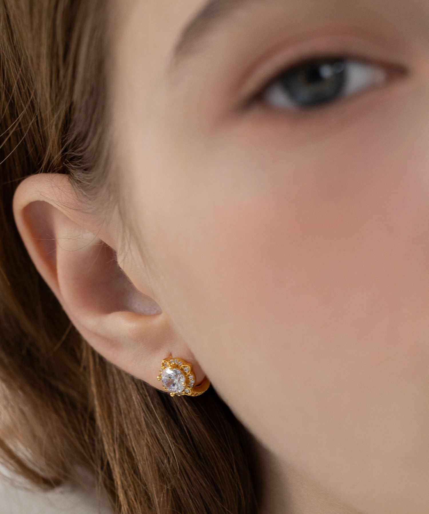 ★TATIANA★ Silver 925 Rust Bloom Cushion Hoop Earrings EC31 MUSINSA | TATIANA (Silver 925) Rust Bloom Cushion Hoop