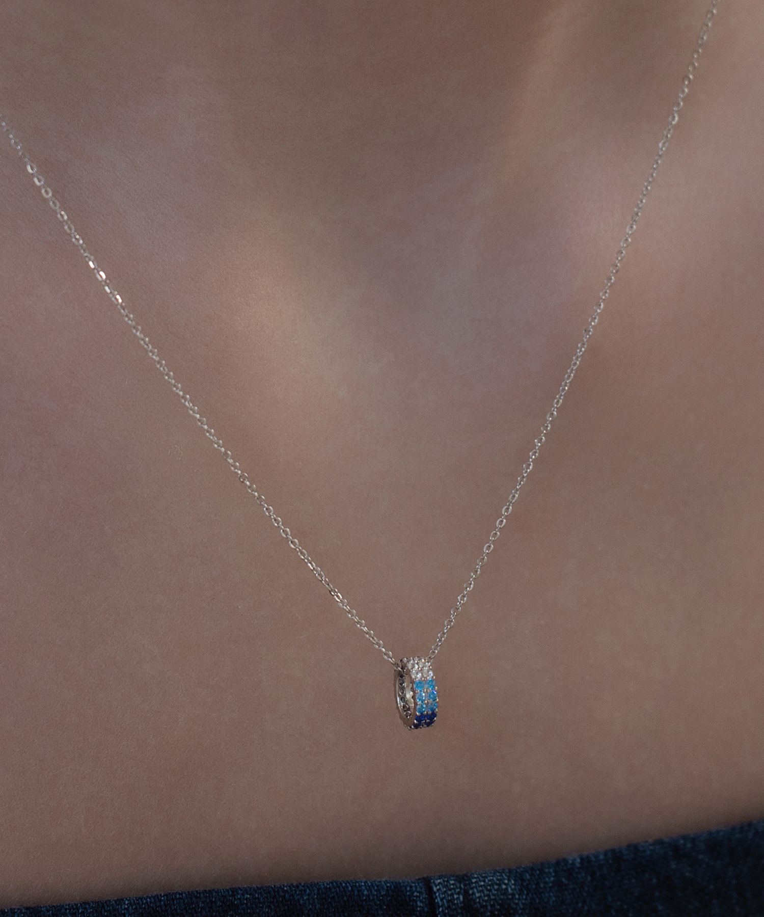 TATIANA☆(silver925) blueveil barrel necklace ネックレス MUSINSA公式 | TATIANA (Silver 925) Blue Veil Barrel Necklace