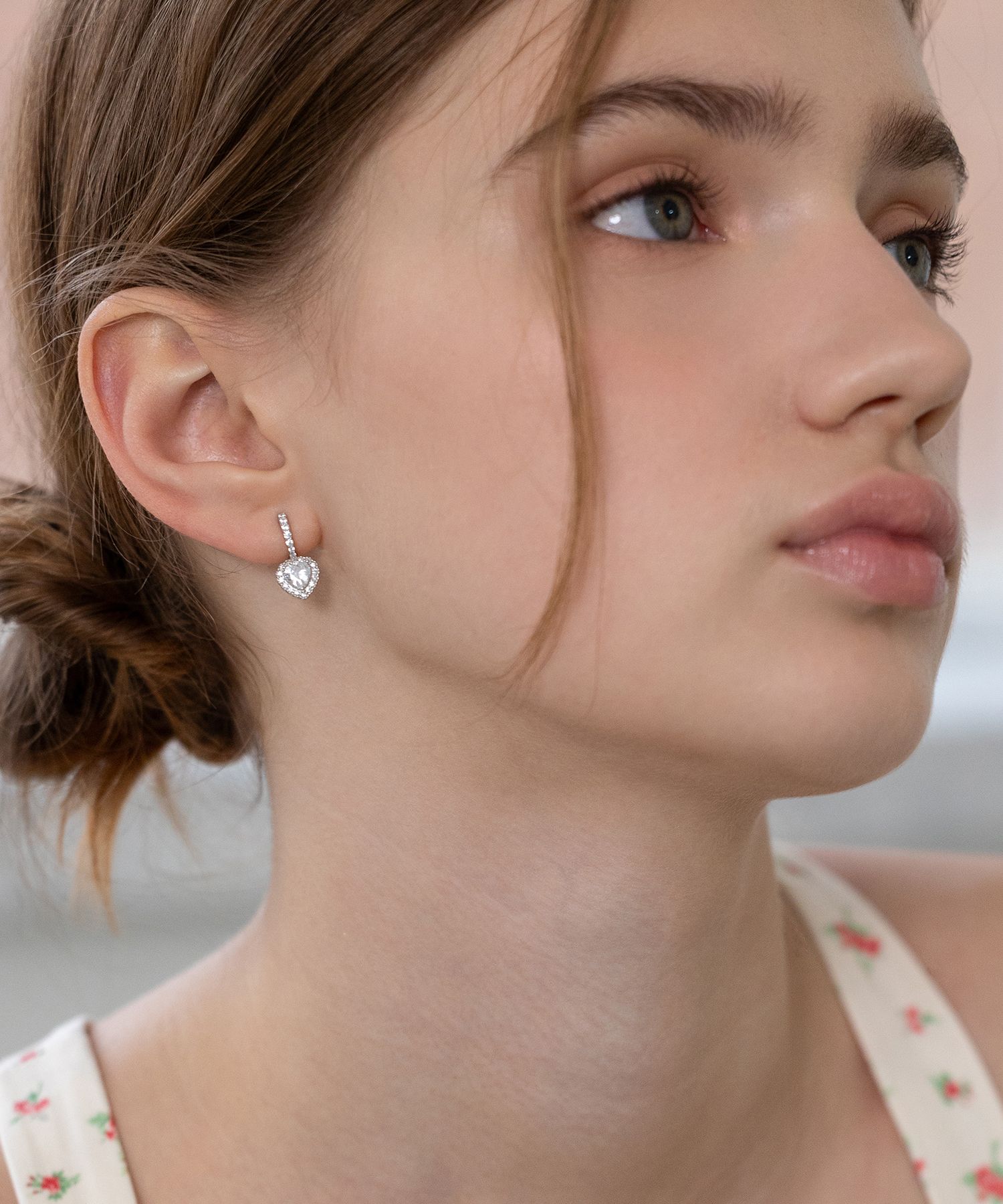 ☆TATIANA☆ Silver 925 Illumi Link Hoop Earrings EC3155 MUSINSA | TATIANA (Silver 925) Lumi Heart Hoop Earrings EC3179