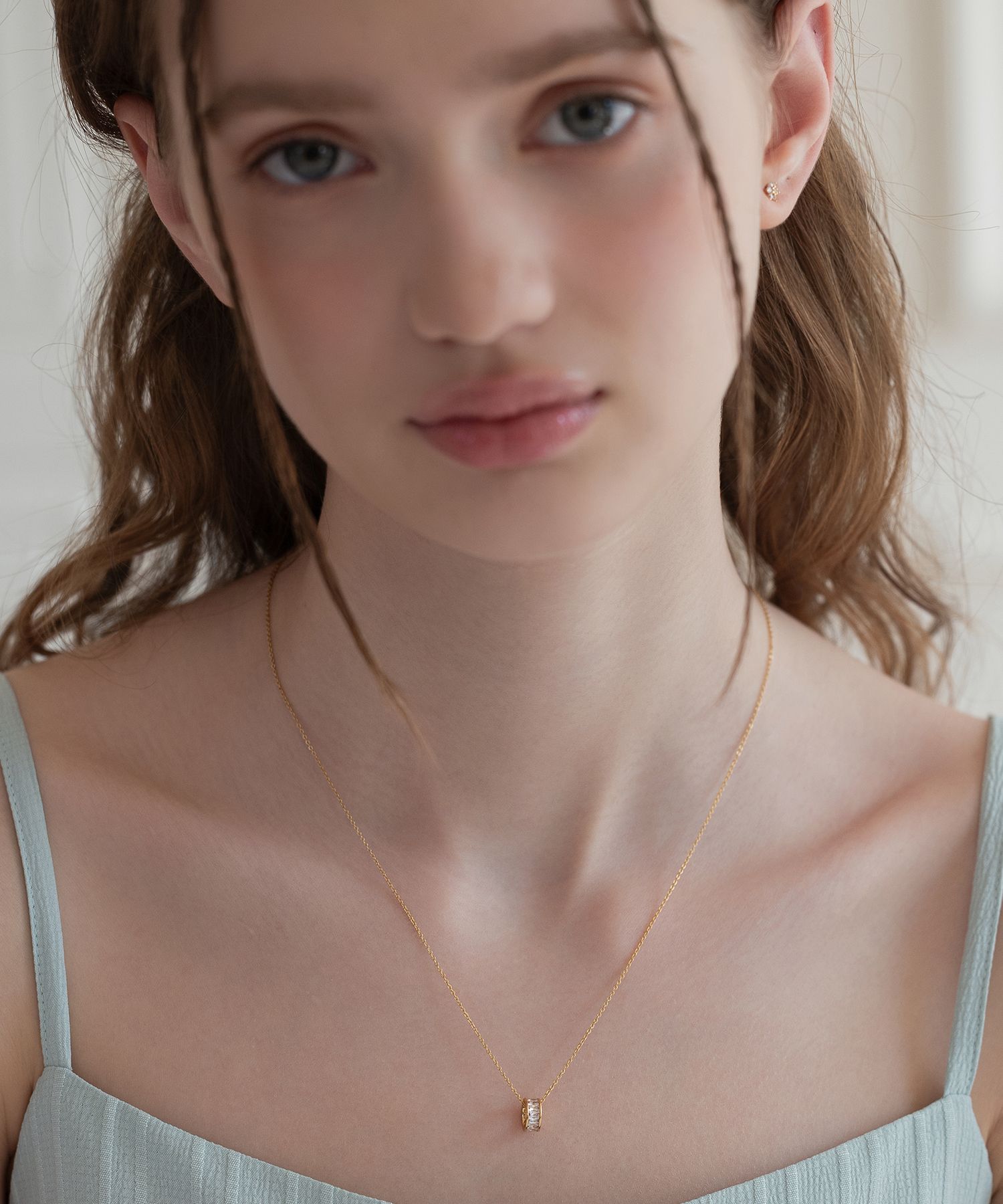 ☆TATIANA☆ Silver 925 Glint Big Ribbon Necklace NZ2182 MUSINSA | TATIANA (Silver 925) Glint Birthstone Ring