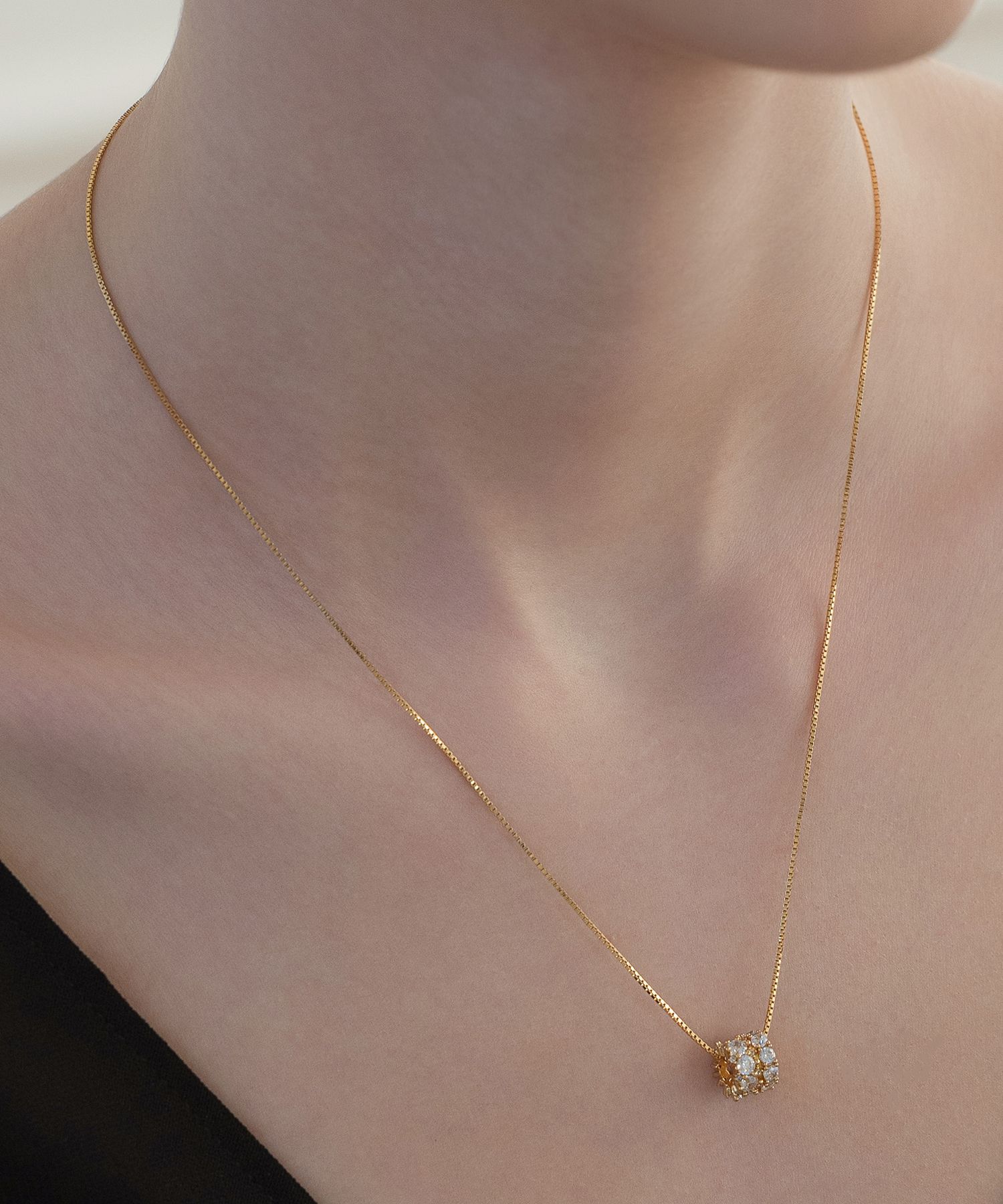 ☆人気☆【TATIANA】☆[SILVER925] Shining Chain Necklac.e☆ TATIANA☆[Silver925] Heart Drop Necklace (TATIANA/ネックレス