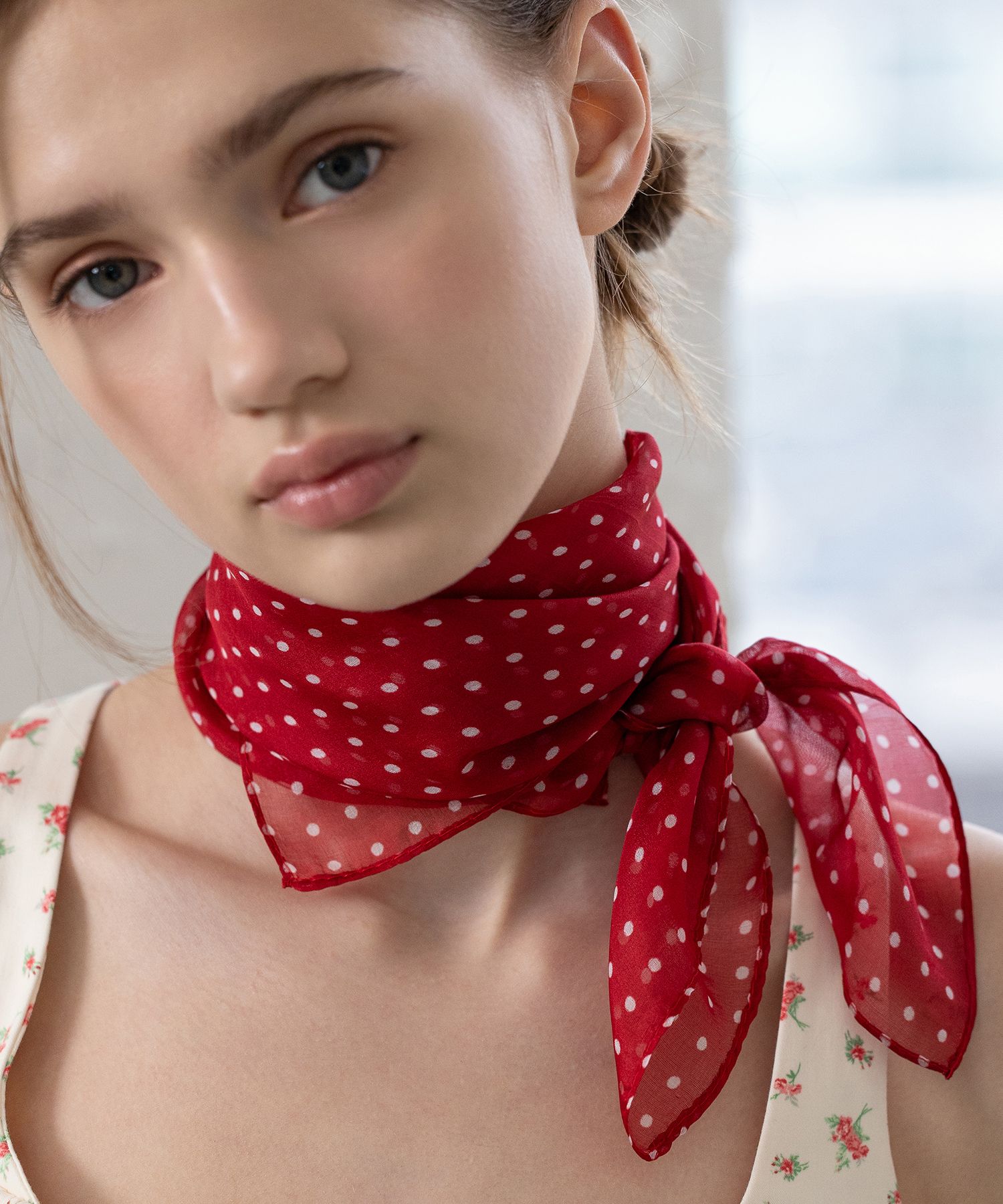 ●TATIANA● Mimi dot square silk scarf SF2908 3 colors 50073 MUSINSA | TATIANA Mimi Dot Square Silk Scarf SF2908 3 Colors