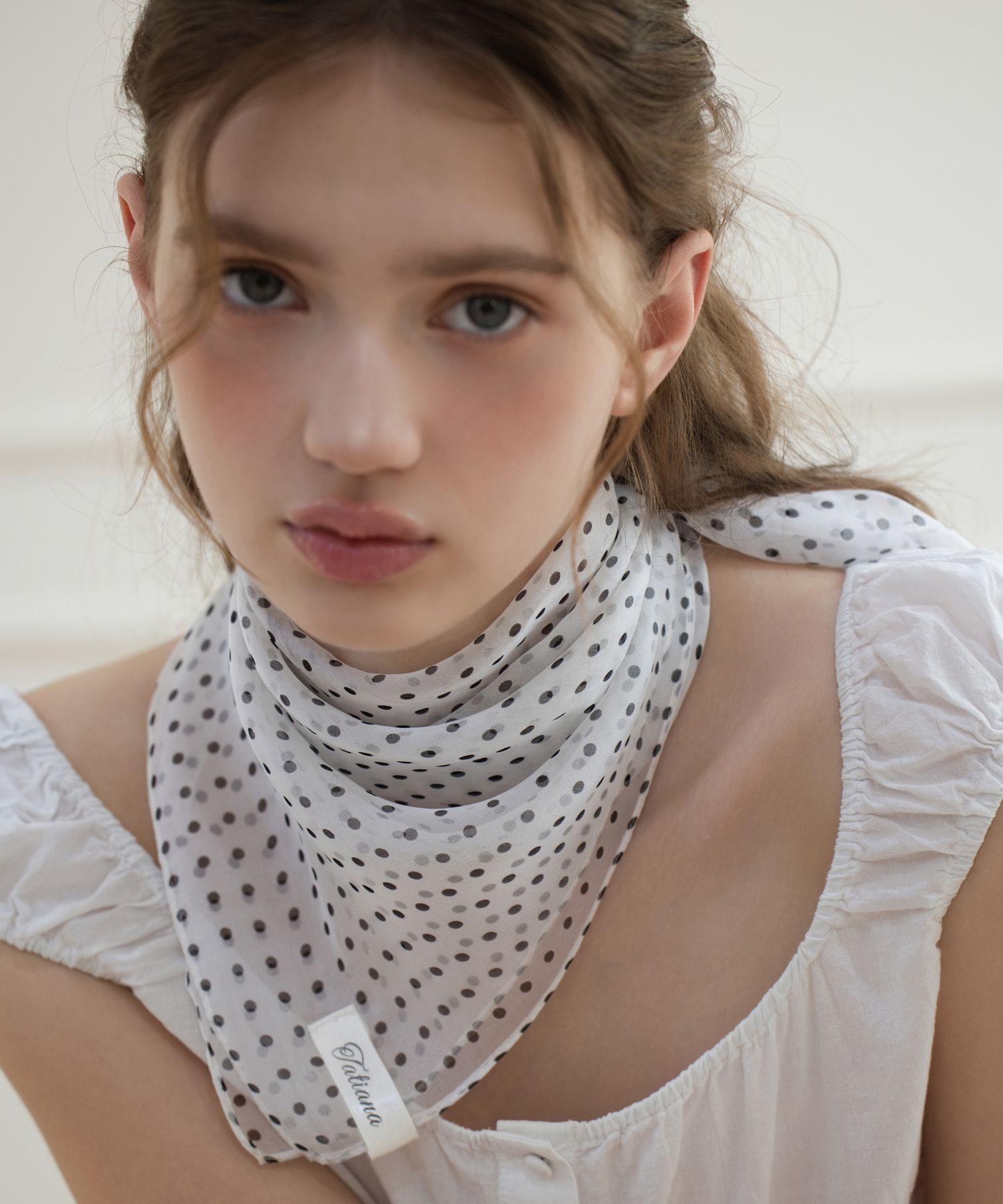 ●TATIANA● Mimi dot square silk scarf SF2908 3 colors 50073 MUSINSA | TATIANA Mimi Dot Square Silk Scarf SF2908 3 Colors