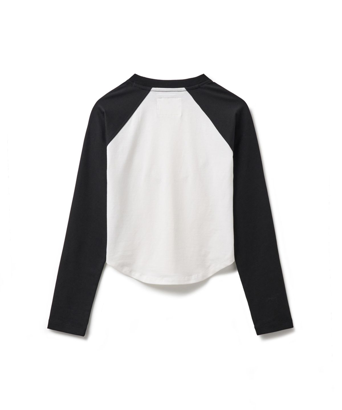 에르에르(ERER) Embroidered Logo Raglan T-Shirt Black