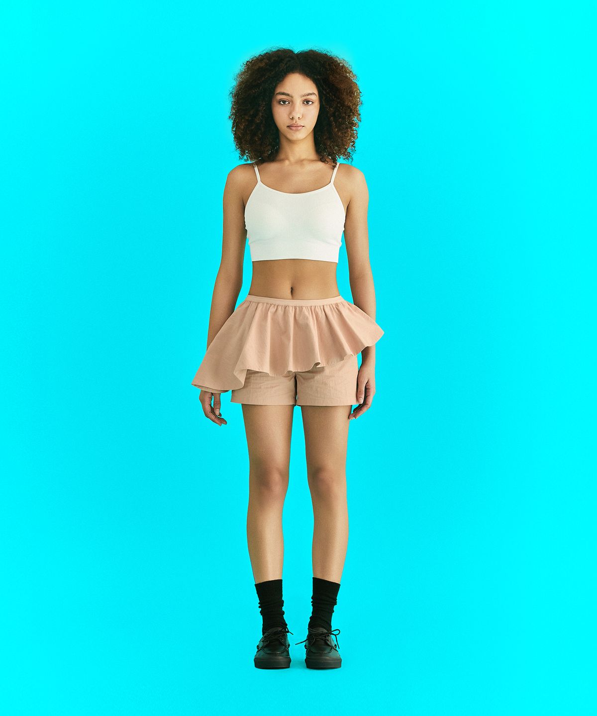 에르에르(ERER) Draped Layered Pants Pink