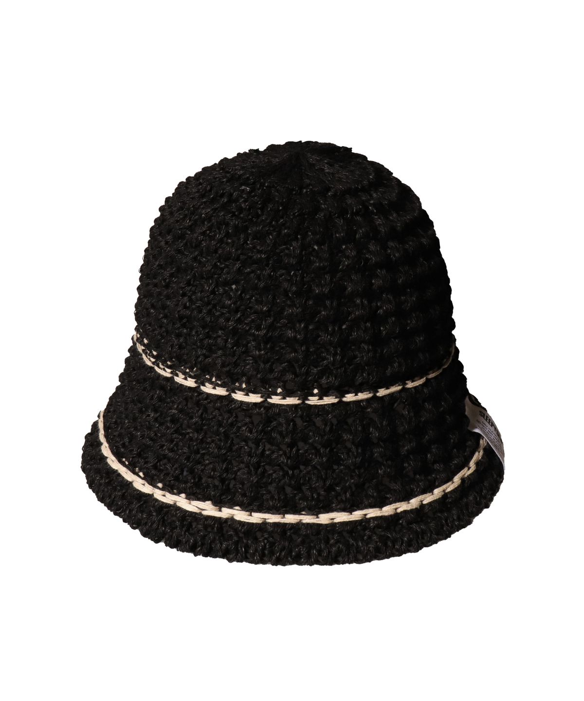 슬리피슬립(SLEEPYSLIP) LINE MINIMAL BLACK BUCKET HAT