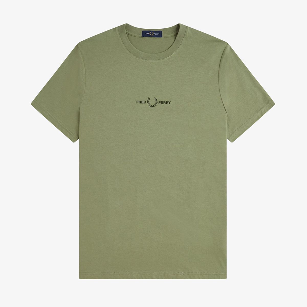 프레드페리(FRED PERRY) [Sport] 엠브로이더드 티셔츠 - 올리브 민트 AFPM2514580-X88